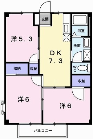 ブルーマウンテン２の物件間取画像